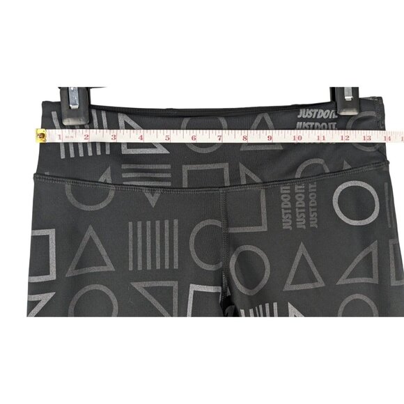 Nike Dri-Fit Leggings Black Power Epic Lux Womens Small Reflective Print Running - Picture 3 of 11